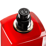 Close-up of Armani Si Passione EDP 100ml spray nozzle with Giorgio Armani logo, showcasing luxury perfume packaging details.