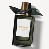 Burberry Midnight Journey EDP 100ml perfume bottle angled to show gold lettering and monogrammed bow, perfect for luxury personal care gifting.