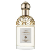 Guerlain Aqua Allegoria Mandarine Basilic Eau de Toilette 75ml bottle with gold honeycomb cap, a vibrant citrus aromatic fragrance for men and women.