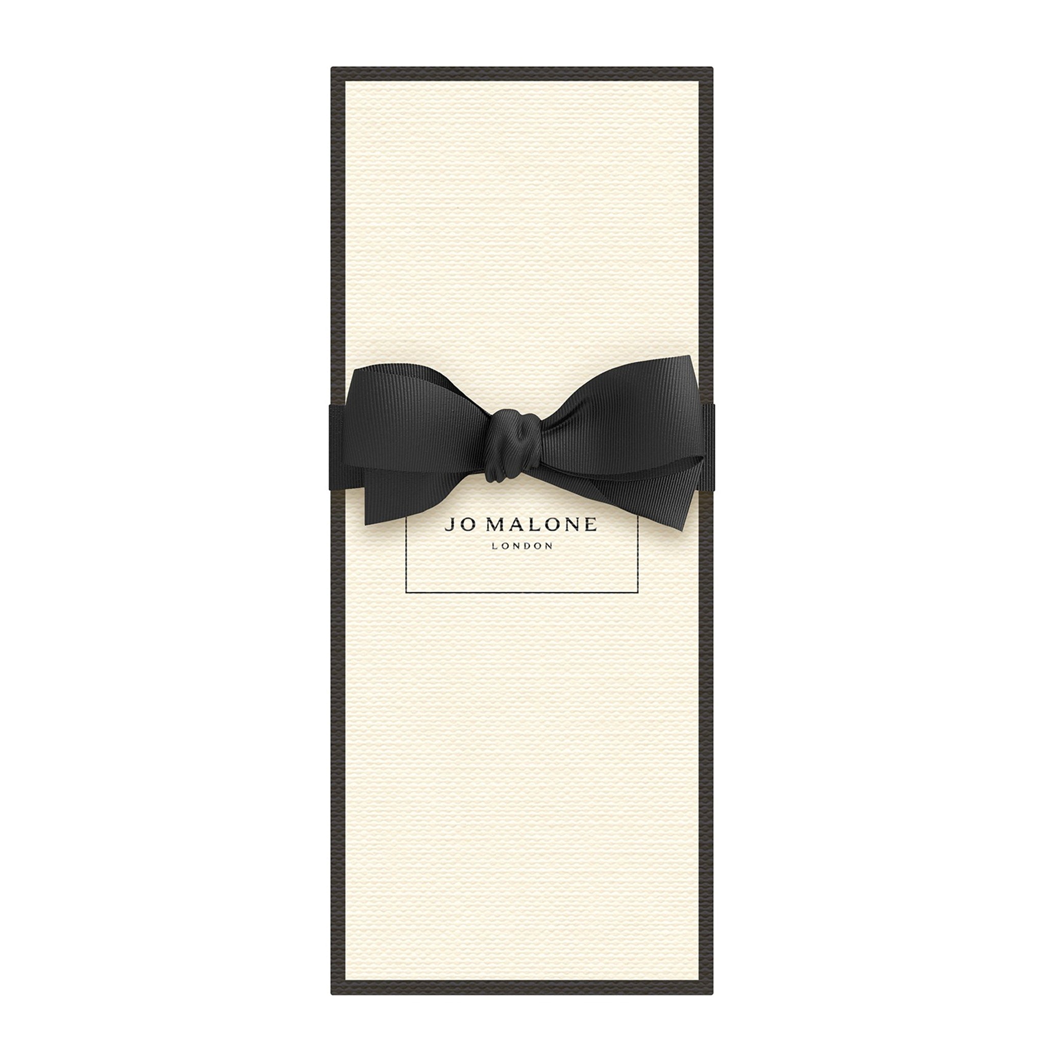 Jo Malone London signature cream-colored gift box with black border and bow, ideal for gifting the Grapefruit Cologne 100ml.
