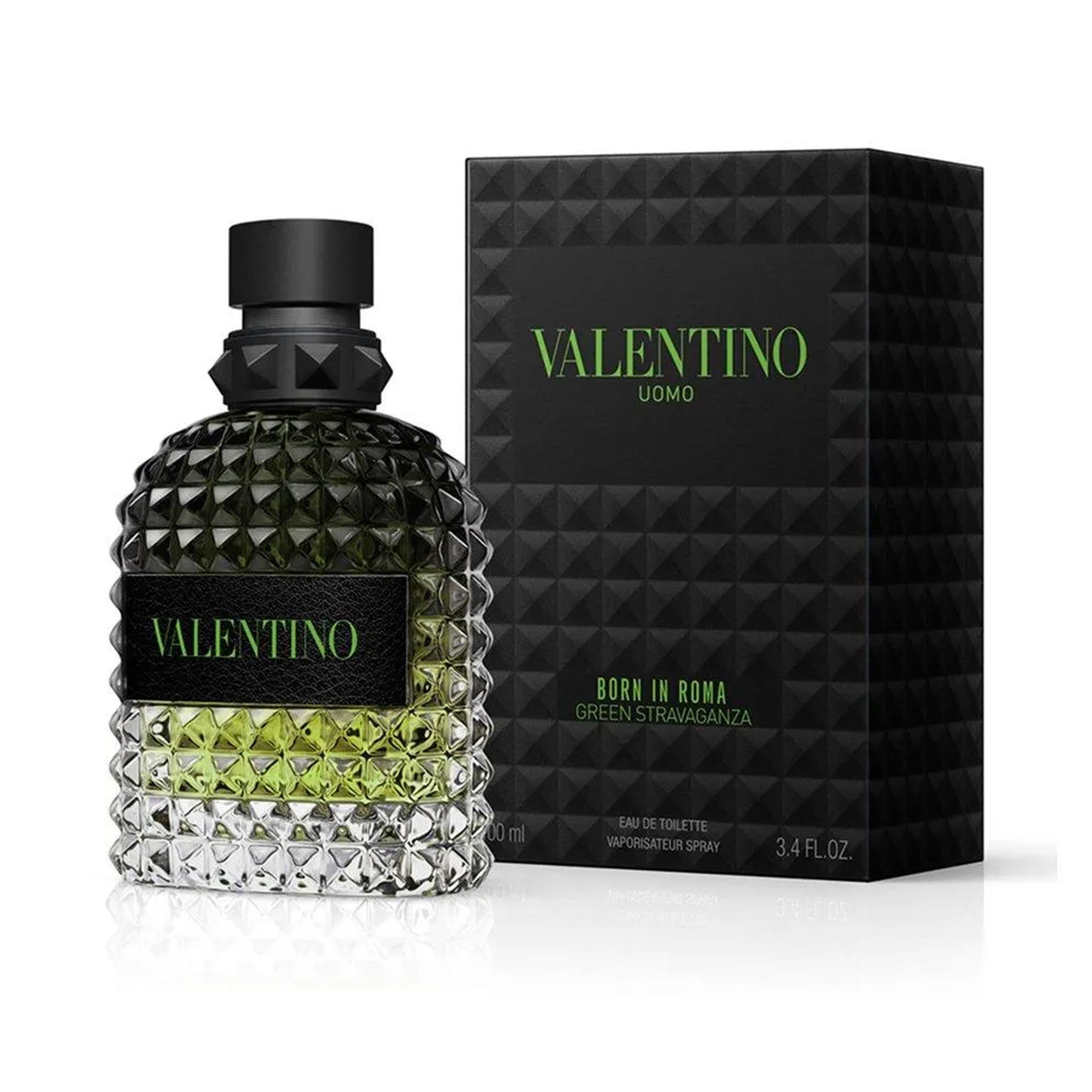 Valentino Uomo Born In Roma Green Stravaganza Eau de Toilette 100ml – A Fresh and Bold Expression of Italian Elegance - Savvy Steals